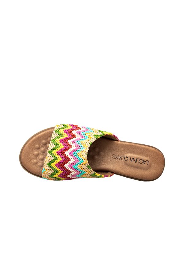 GANNI BRIGHT MULTI RAFFIA