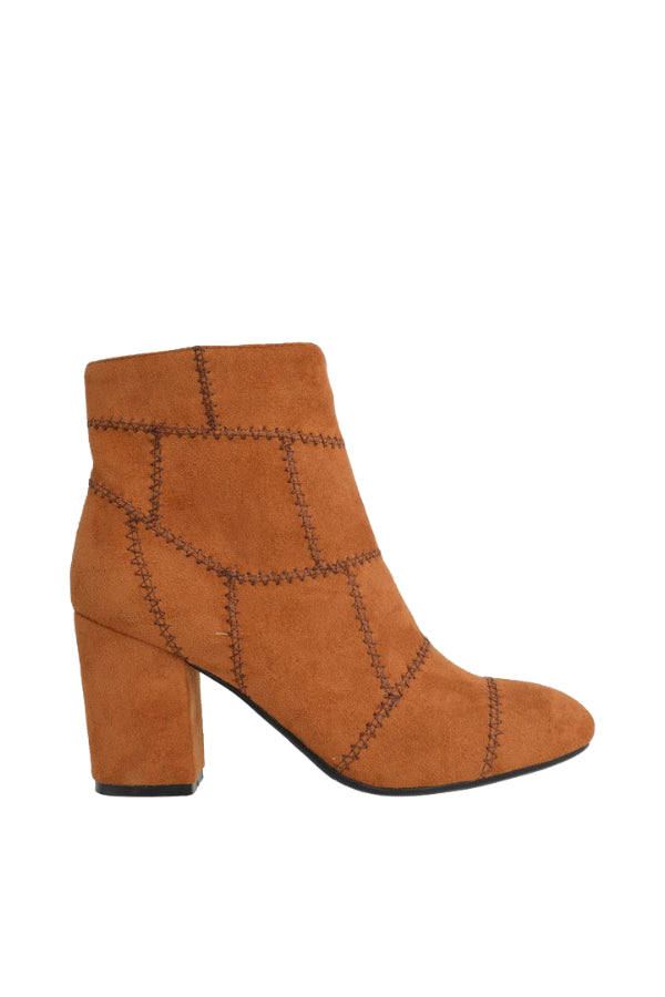 KARLIS-RUST BROWN FAUX SUEDE