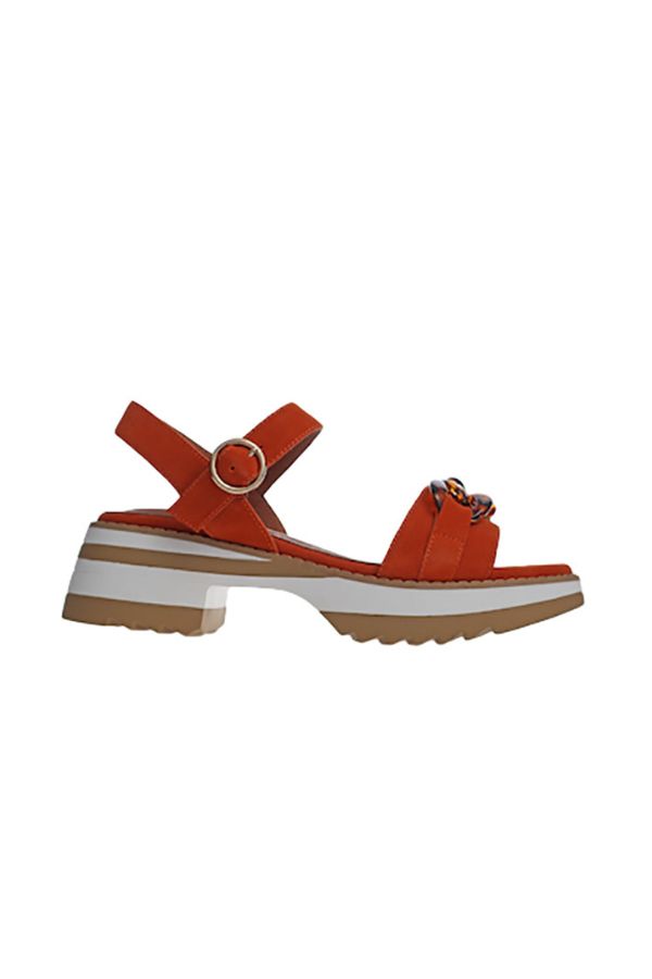 LEIGH ORANGE SUEDE